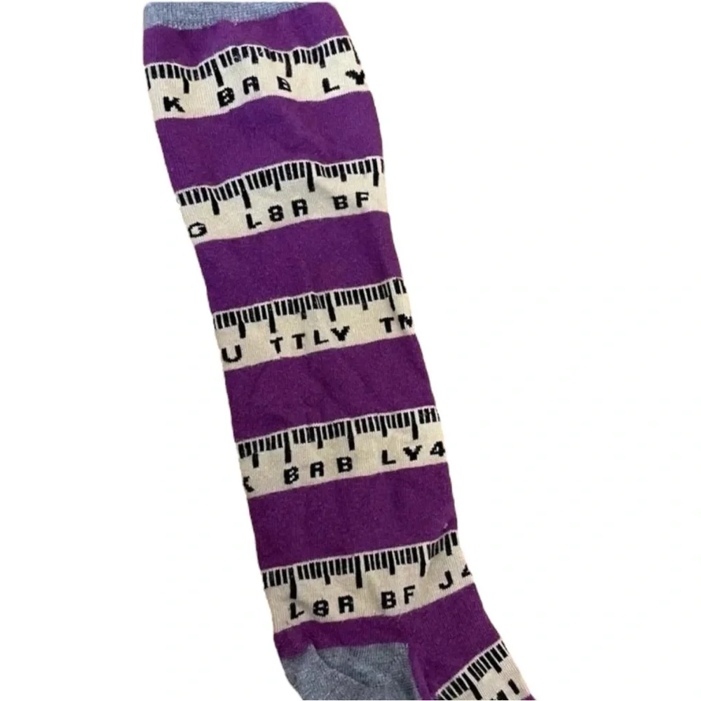 4/$25 Little Miss Matched Girls Knee High Socks Colorful Ruler School One Size